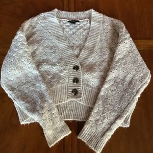 forever 21 beige cropped sweater